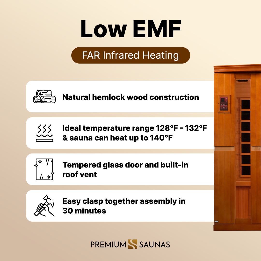 Retails- Dynamic "Bergamo" 4-person Low EMF FAR Infrared Sauna DYN-6440-01