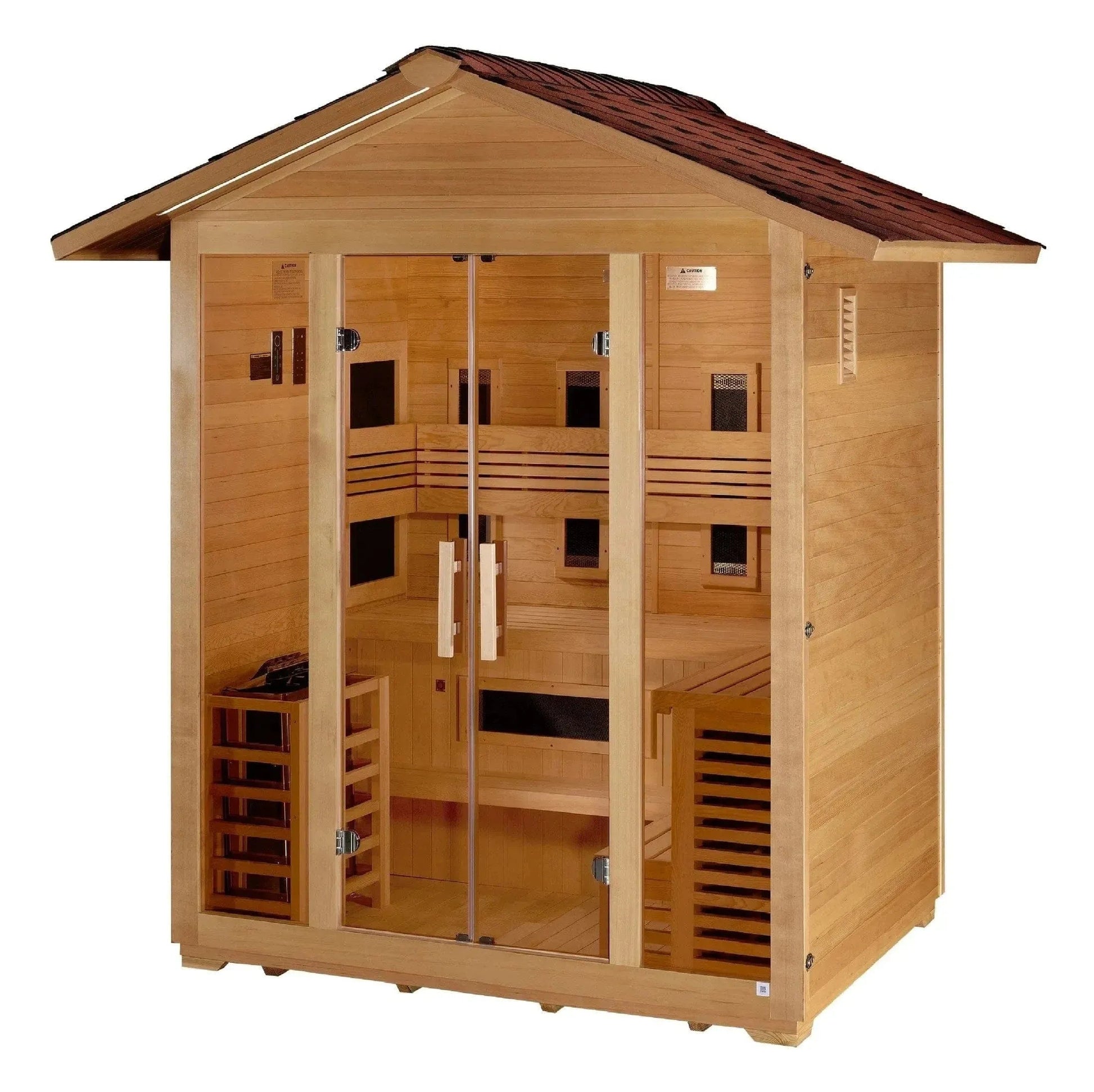 Retails- Golden Designs "Gargellen" 5 Person Hybrid Outdoor Sauna GDI-8125-01