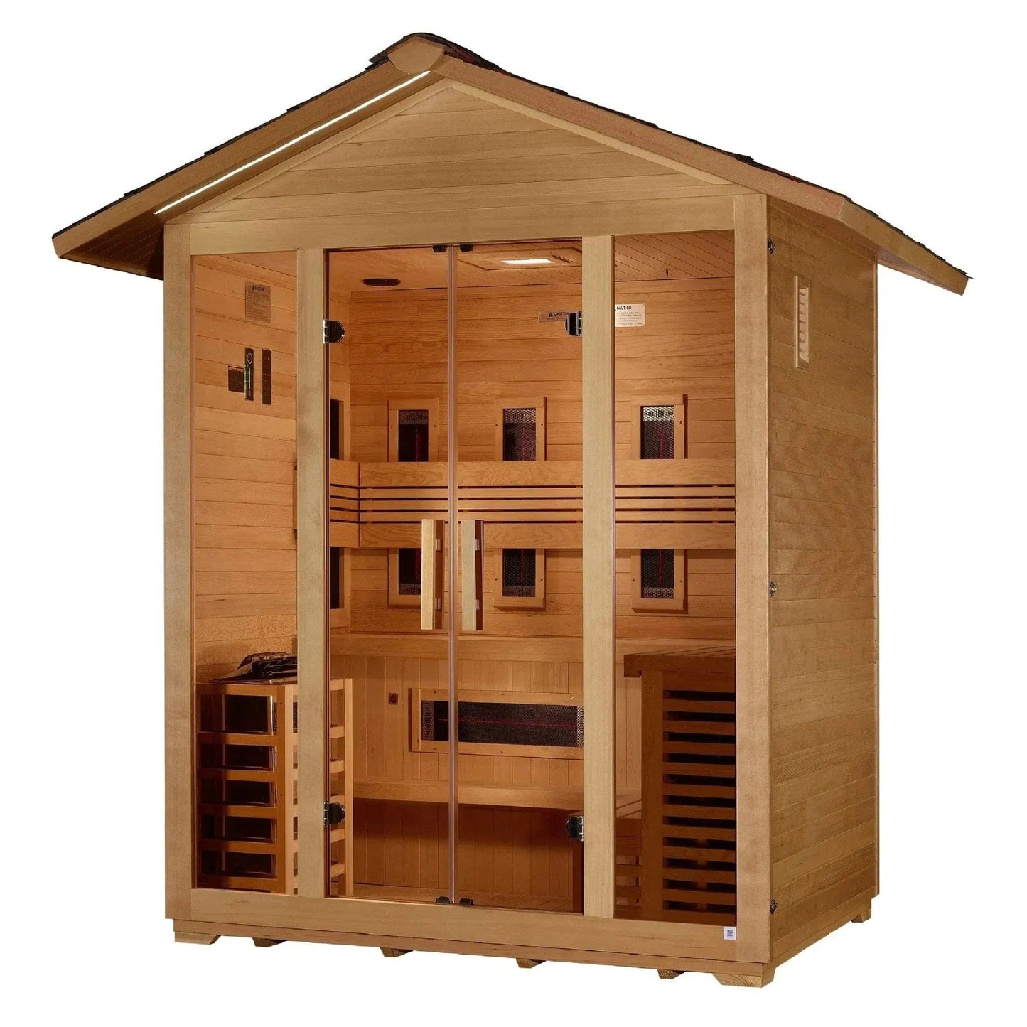 Retails- Golden Designs "Gargellen" 5 Person Hybrid Outdoor Sauna GDI-8125-01
