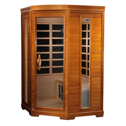 Retails- Dynamic "Heming" 2-person Corner Low EMF FAR Infrared Sauna - DYN-6225-02