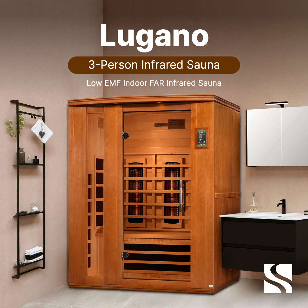 Retails- Dynamic "Lugano" 3-person Low EMF FAR Infrared Sauna DYN-6336-02