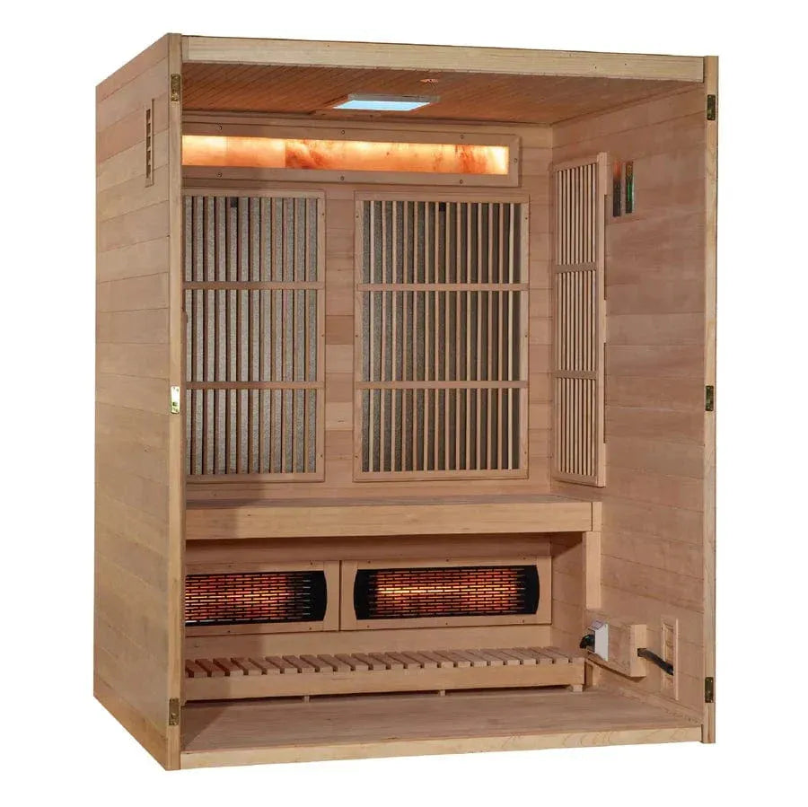 Retails- Golden Designs 2025 Soria GDI-8330-01 3 Person Hybrid Indoor Sauna.