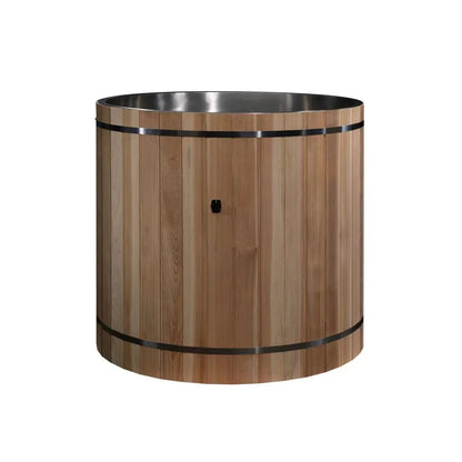 Retails- Dynamic Cold Therapy Stainless Steel Plunge Tub with Pacific Cedar