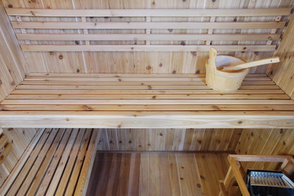 Retails- Sunray Hampton 3 Person Indoor Traditional Sauna w/ Double Bench