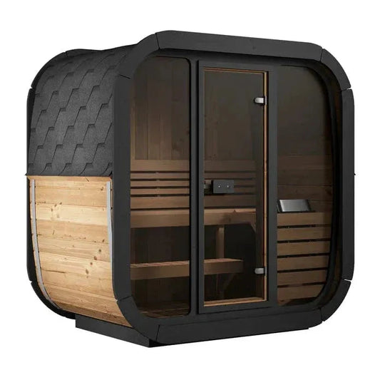 Retails- SaunaLife Model CL4G 3 Person Cube Series Outdoor Sauna Kit
