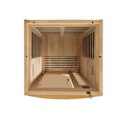 Retails- Dynamic "Barcelona" 1-2-person Low EMF FAR Infrared Sauna DYN-6106-01
