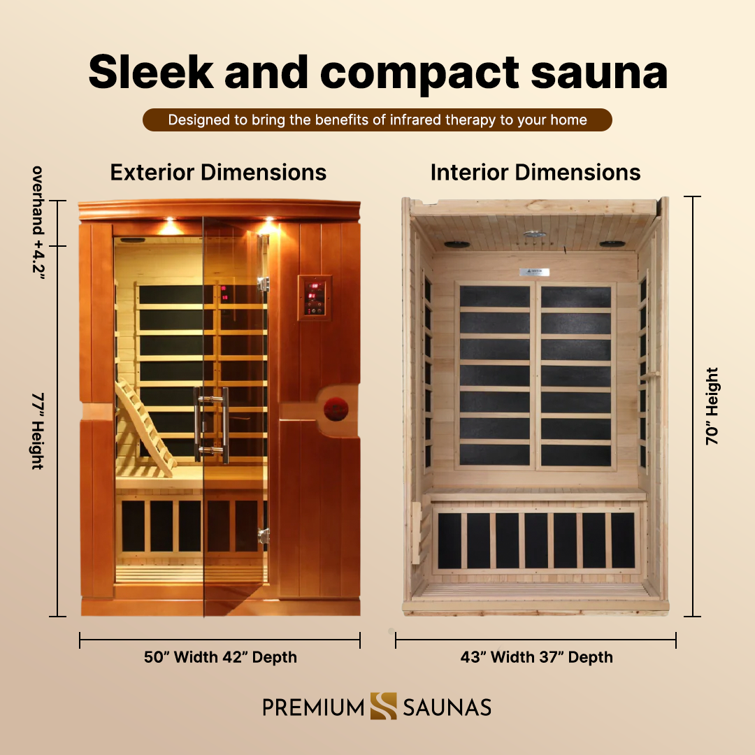 Retails- Dynamic Venice Elite 2-person Ultra Low EMF FAR Infrared Sauna - DYN-6210-01 Elite