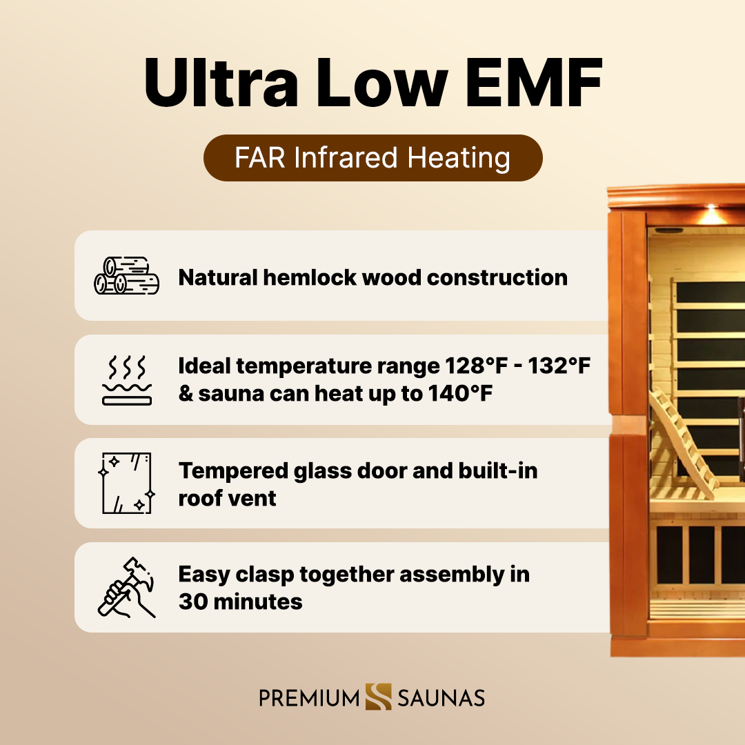 Retails- Dynamic Venice Elite 2-person Ultra Low EMF FAR Infrared Sauna - DYN-6210-01 Elite